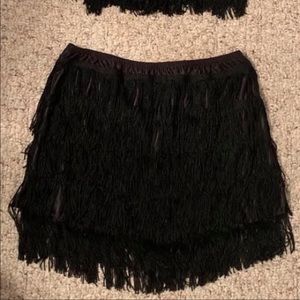 fringle flapper 1920s skirt with matching top